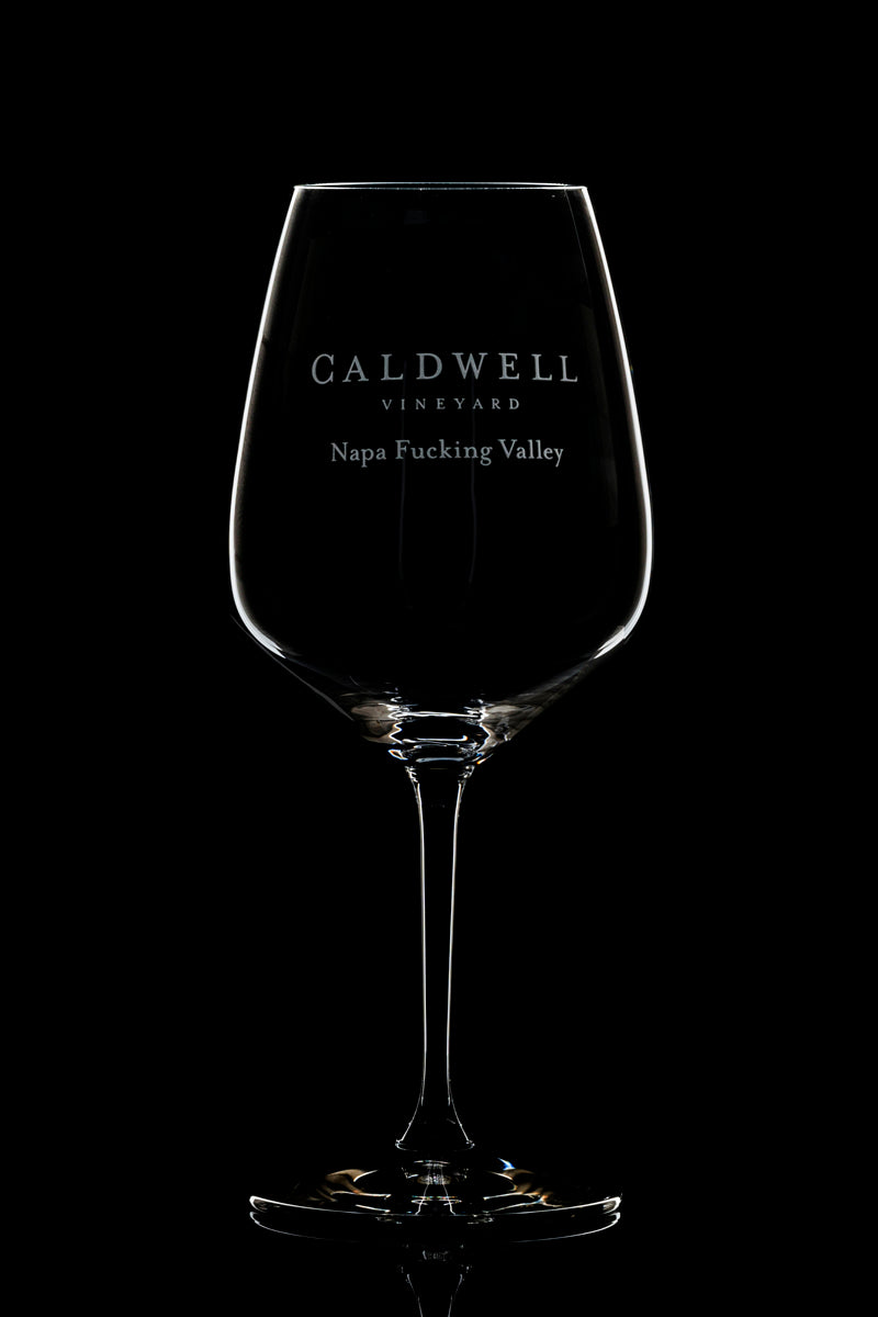 Caldwell Napa Fucking Valley™ Etched Riedel Glass