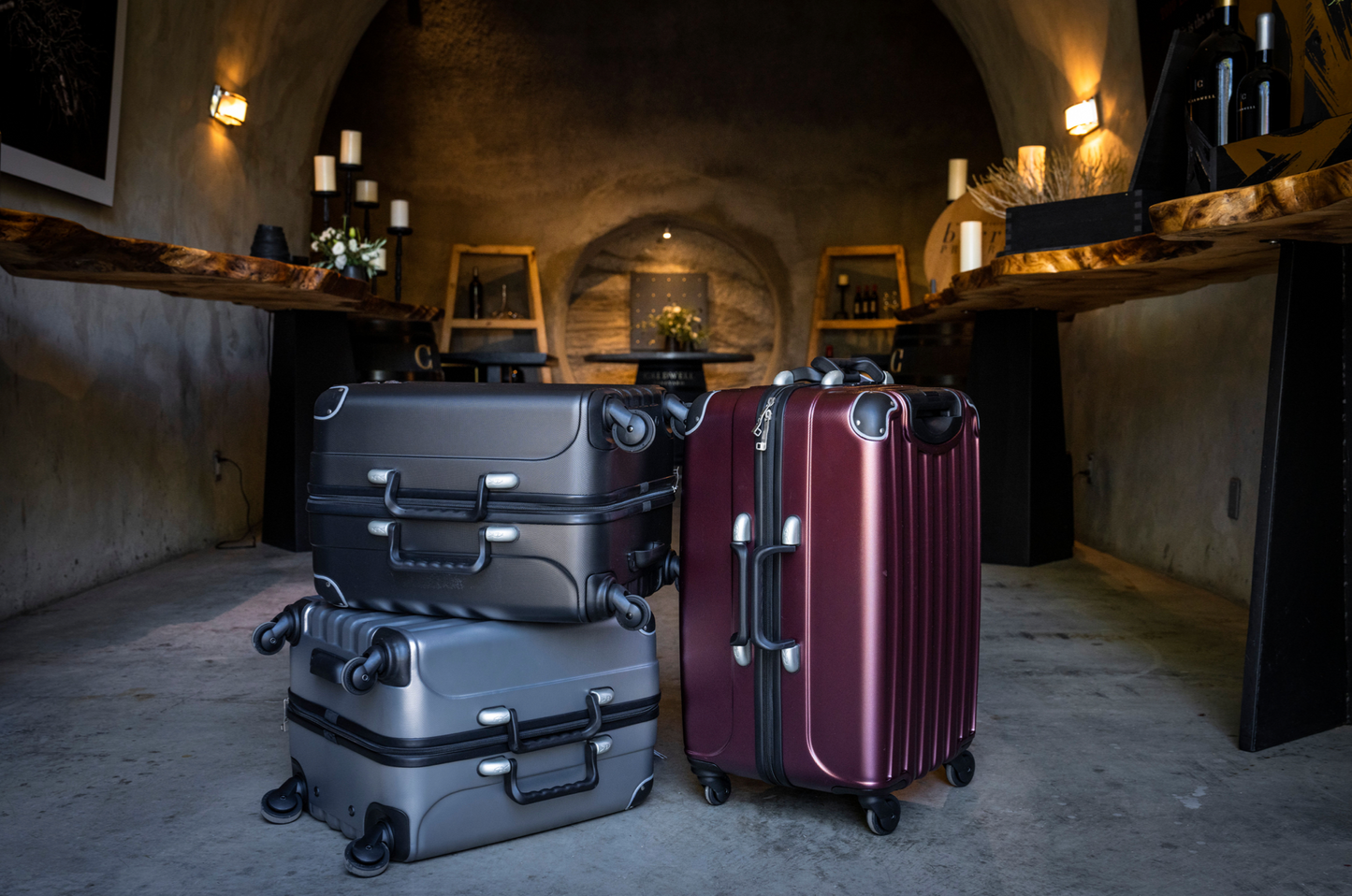 Suitcase VinGarde Valise 8 btl - Black