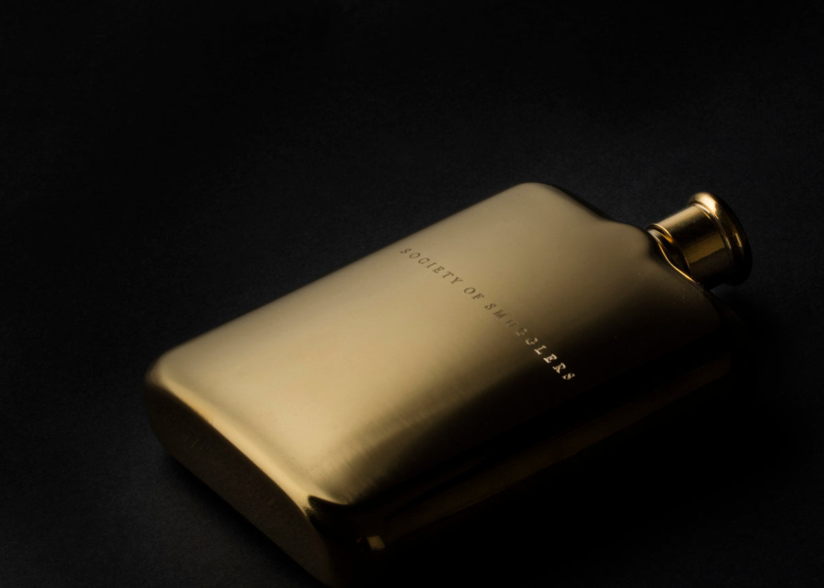 Society of Smugglers Gold Flask